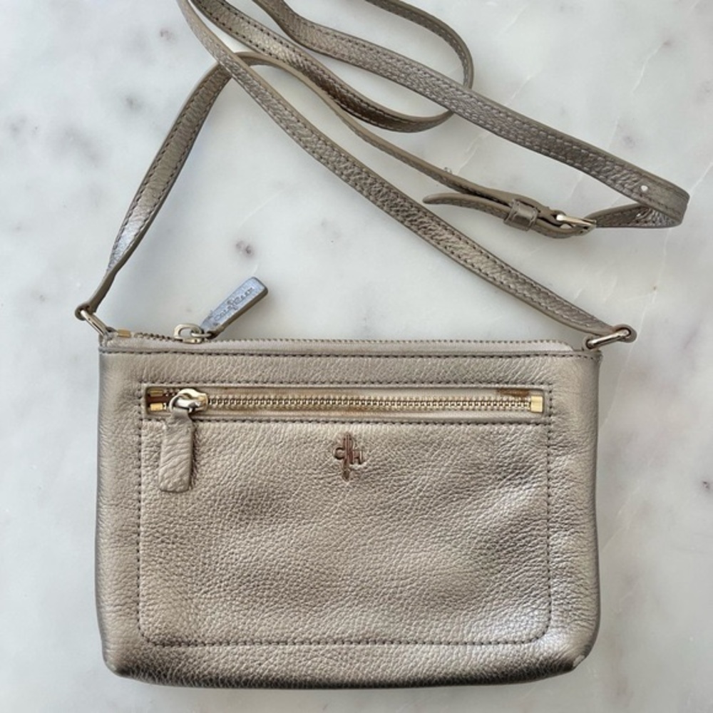 Cole Haan Metallic Gold Crossbody Bag
